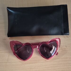 Heart-Shaped Pink Sunglasses With prescription lenses